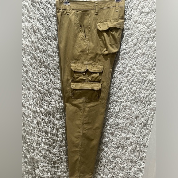 WRANGLER CARGO KHAKI PANTS, Y2K MENS UTILITARIAN STYLE. SIZE 36/32 - Picture 6 of 7